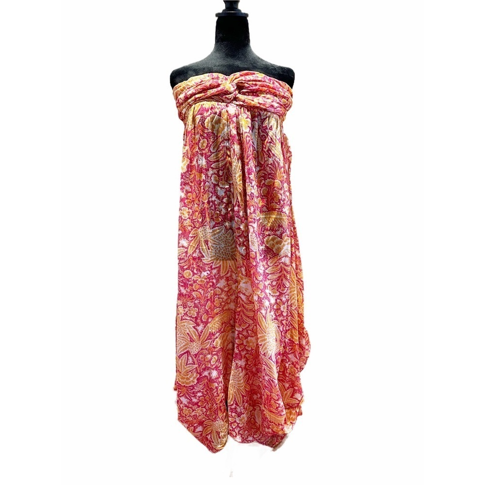 Anthropologie Palazzo Pants in small styled with orange lace jacket - Picture 2 of 6